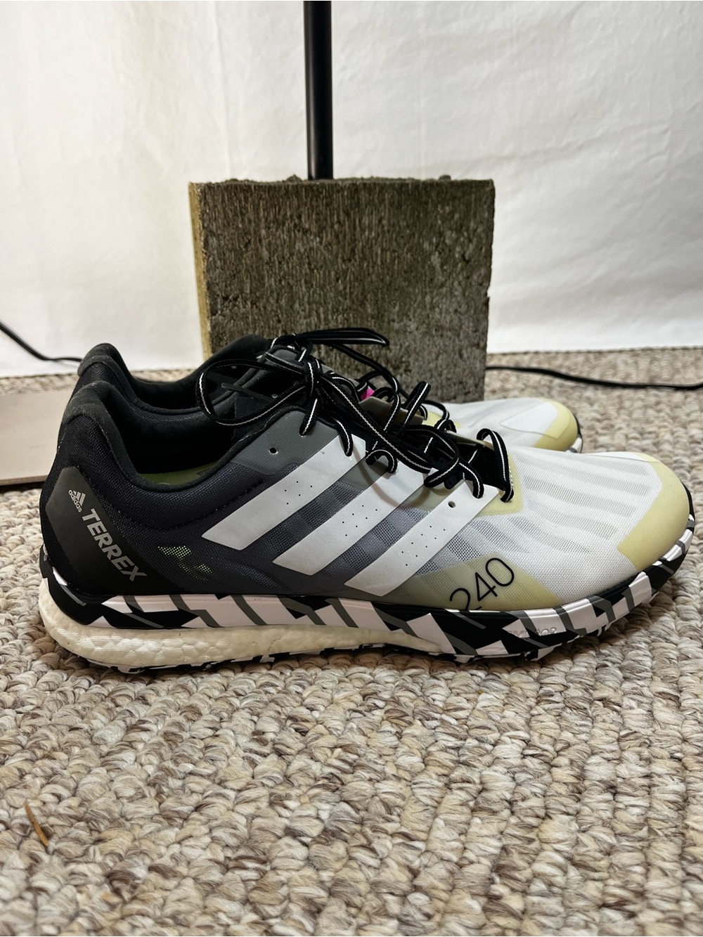 Adidas Terrex Speed Ultra 240 Trail Running Shoes Men’s 13 White Grey FW2805